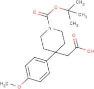 2-[1-(tert-Butoxycarbonyl)-4-(4-methoxyphenyl)piperidin-4-yl]acetic acid