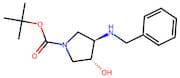 trans-3-Benzylamino-4-hydroxy-pyrrolidine-1-carboxylic acid tert-butyl ester