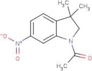 1-(3,3-Dimethyl-6-nitroindolin-1-yl)ethanone