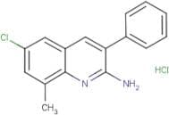 2-Amino-6-chloro-8-methyl-3-phenylquinoline hydrochloride