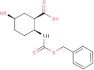 (1R*,2S*,5R*)-2-Benzyloxycarbonylamino-5-hydroxy-cyclohexanecarboxylic acid