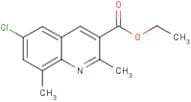 6-Chloro-2,8-dimethylquinoline-3-carboxylic acid ethyl ester