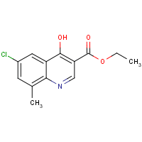 6-Chloro-4-hydroxy-8-methylquinoline-3-carboxylic acid ethyl ester