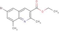 6-Bromo-2,8-dimethylquinoline-3-carboxylic acid ethyl ester