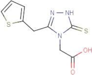 (3-Thiophen-2-ylmethyl-5-thioxo-1,5-dihydro-[1,2,4]triazol-4-yl)-acetic acid