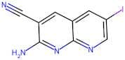 2-Amino-6-iodo-1,8-naphthyridine-3-carbonitrile