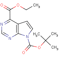 7-tert-Butyl 4-ethyl 7H-pyrrolo[2,3-d]pyrimidine-4,7-dicarboxylate