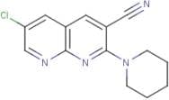 6-Chloro-2-(piperidin-1-yl)-1,8-naphthyridine-3-carbonitrile