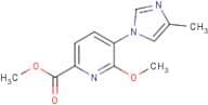 Methyl 6-methoxy-5-(4-methyl-1H-imidazol-1-yl)pyridine-2-carboxylate