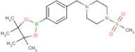 1-Methanesulfonyl-4-{[4-(tetramethyl-1,3,2-dioxaborolan-2-yl)phenyl]methyl}piperazine