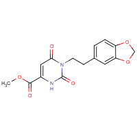 Methyl 1-[2-(2H-1,3-benzodioxol-5-yl)ethyl]-2,6-dioxo-1,2,3,6-tetrahydropyrimidine-4-carboxylate
