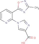 1-[3-(3-Methyl-1,2,4-oxadiazol-5-yl)pyridin-2-yl]-1H-imidazole-4-carboxylic acid