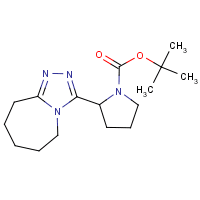 tert-Butyl 2-(6,7,8,9-tetrahydro-5H-[1,2,4]triazolo[4,3-a]azepin-3-yl)pyrrolidin