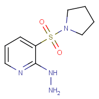 2-Hydrazino-3-(pyrrolidin-1-ylsulfonyl)pyridine