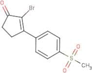 2-Bromo-3-(4-methanesulfonylphenyl)cyclopent-2-en-1-one