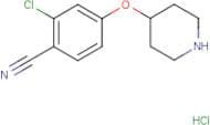 2-Chloro-4-(piperidin-4-yloxy)benzonitrile hydrochloride