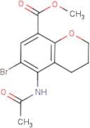Methyl 6-bromo-5-acetamido-3,4-dihydro-2H-1-benzopyran-8-carboxylate