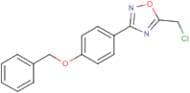 3-[4-(Benzyloxy)phenyl]-5-(chloromethyl)-1,2,4-oxadiazole