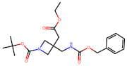 tert-Butyl 3-((((benzyloxy)carbonyl)amino)methyl)-3-(2-ethoxy-2-oxoethyl)azetidine-1-carboxylate