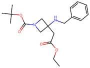 tert-Butyl 3-(benzylamino)-3-(2-ethoxy-2-oxoethyl)azetidine-1-carboxylate