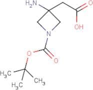 2-(3-Amino-1-(tert-butoxycarbonyl)azetidin-3-yl)acetic acid