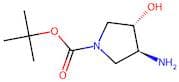 trans-3-Amino-4-hydroxypyrrolidine, N1-BOC protected