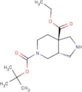 rel-5-tert-butyl 7a-ethyl (3aR,7aR)-hexahydro-1H-pyrrolo[3,4-c]pyridine-5,7a-dicarboxylate