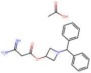 1-Benzhydrylazetidin-3-yl 3-amino-3-iminopropanoate acetate