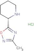 (S)-3-Methyl-5-(piperidin-2-yl)-1,2,4-oxadiazole hydrochloride