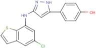 4-(3-(5-Chlorobenzo[b]thiophen-7-ylamino)-1H-pyrazol-5-yl)phenol