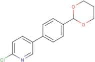 5-(4-(1,3-Dioxan-2-yl)phenyl)-2-chloropyridine