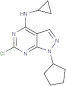 6-Chloro-1-cyclopentyl-n-cyclopropyl-1H-pyrazolo[3,4-d]pyrimidin-4-amine