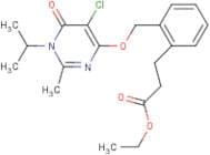 Ethyl 3-(2-((5-chloro-1,6-dihydro-1-isopropyl-2-mEthyl-6-oxopyrimidin-4-yloxy)mEthyl)phenyl)propan…