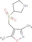3,5-Dimethyl-4-((pyrrolidin-3-ylsulfonyl)methyl)isoxazole
