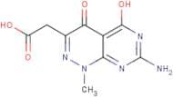 2-(7-Amino-1,4-dihydro-5-hydroxy-1-methyl-4-oxopyrimido[4,5-c]pyridazin-3-yl)acetic acid