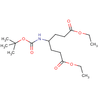 t-Butyl 1,5-di(ethoxycarbonyl)pentan-3-ylcarbamate