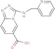 3-((Pyridin-2-yl)methylamino)-[1,2,4]triazolo[4,3-a]pyridine-6-carboxylic acid