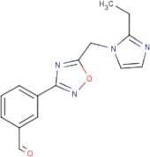 3-(5-((2-Ethyl-1H-imidazol-1-yl)mEthyl)-1,2,4-oxadiazol-3-yl)benzaldehyde