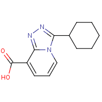 3-Cyclohexyl-[1,2,4]triazolo[4,3-a]pyridine-8-carboxylic acid