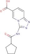 3-(Cyclopentanecarboxamido)-[1,2,4]triazolo[4,3-a]pyridine-6-carboxylic acid