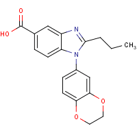 1-(2,3-Dihydrobenzo[b][1,4]dioxin-6-yl)-2-propyl-1H-benzo[d]imidazole-5-carboxylic acid