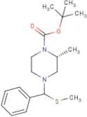 (R)-tert-Butyl 2-methyl-4-((methylthio)(phenyl)methyl)piperazine-1-carboxylate