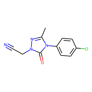 2-[4-(4-Chlorophenyl)-3-methyl-5-oxo-4,5-dihydro-1H-1,2,4-triazol-1-yl]acetonitrile