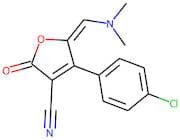 (5E)-4-(4-Chlorophenyl)-5-[(dimethylamino)methylidene]-2-oxo-2,5-dihydrofuran-3-carbonitrile
