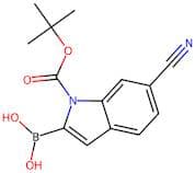 6-Cyano-1H-indole-2-boronic acid, N-BOC protected