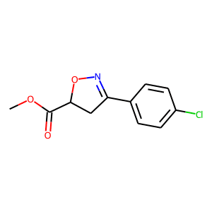 Methyl 3-(4-chlorophenyl)-4,5-dihydro-1,2-oxazole-5-carboxylate