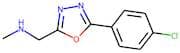{[5-(4-Chlorophenyl)-1,3,4-oxadiazol-2-yl]methyl}(methyl)amine