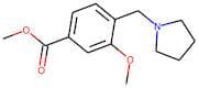 Methyl 3-methoxy-4-[(pyrrolidin-1-yl)methyl]benzoate