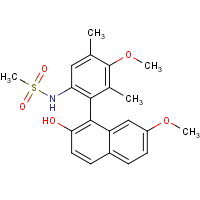 1-(6-(Methylsulfonamido)-3-methoxy-2,4-dimethylphenyl)-7-methoxynaphthalen-2-ol