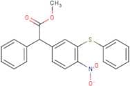 Methyl 2-(4-nitro-3-(phenylthio)phenyl)-2-phenylacetate